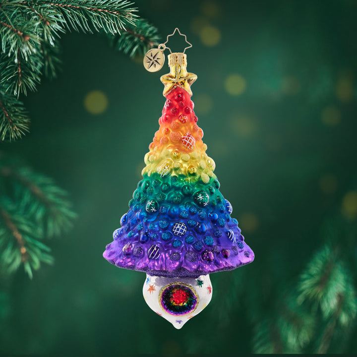 Front image - Rainbow Radiance Fir - (Christmas tree ornament)