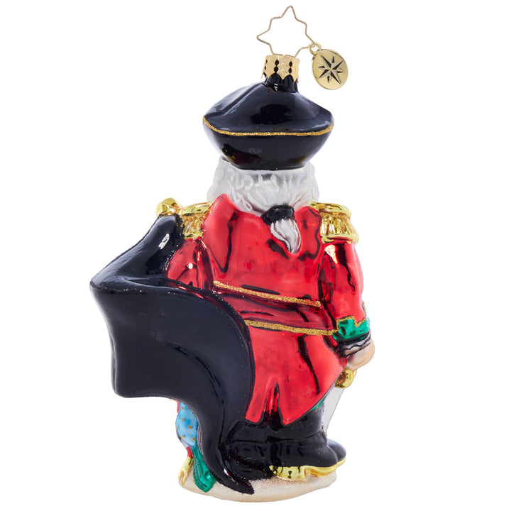 Back image - Swashbuckler Santa - (Pirate Santa ornament)