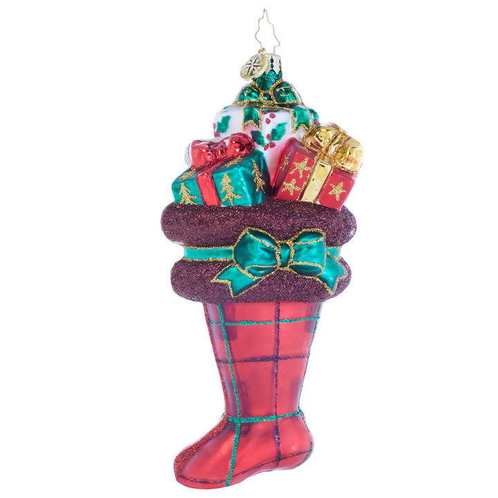 Front image - Festive Tartan Treasures - (Stocking ornament)
