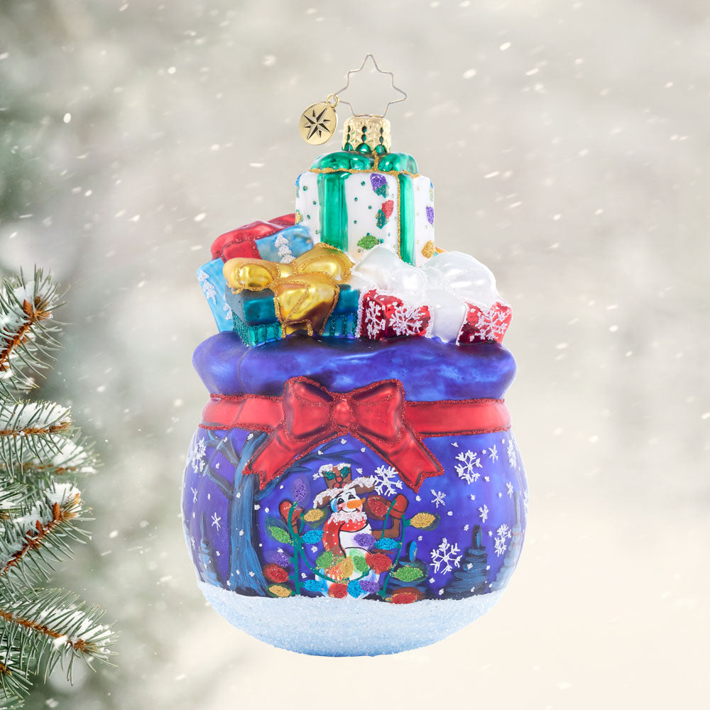 Front image - Snowman's Special Delivery - (Gifts ornament)