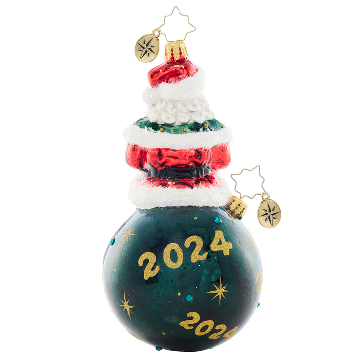 Back image- 2024 Christmas Wishes - (Dated Santa ornament)