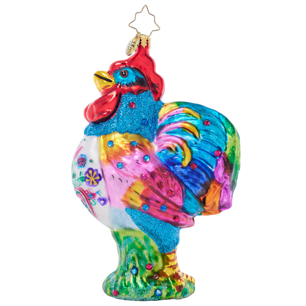 Side image - Radiant Rooster - (Rooster ornament)