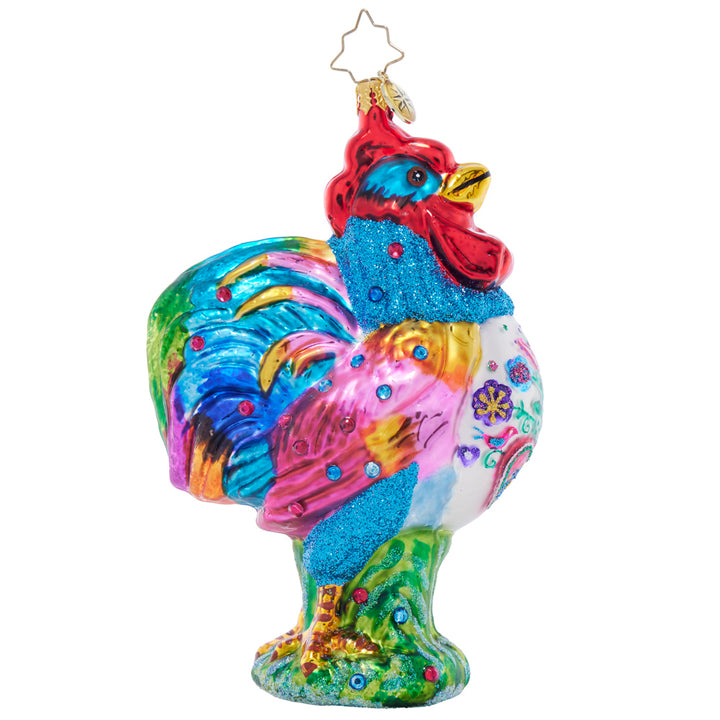 Front image - Radiant Rooster - (Rooster ornament)
