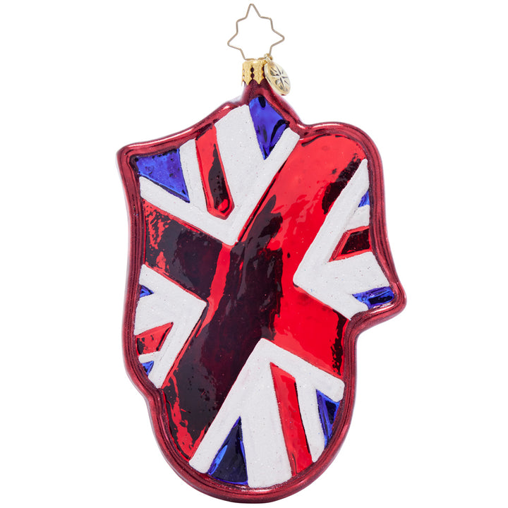 Back image - Rolling Stones Tongue In Stars and Stripes - (The Rolling Stones ornament)