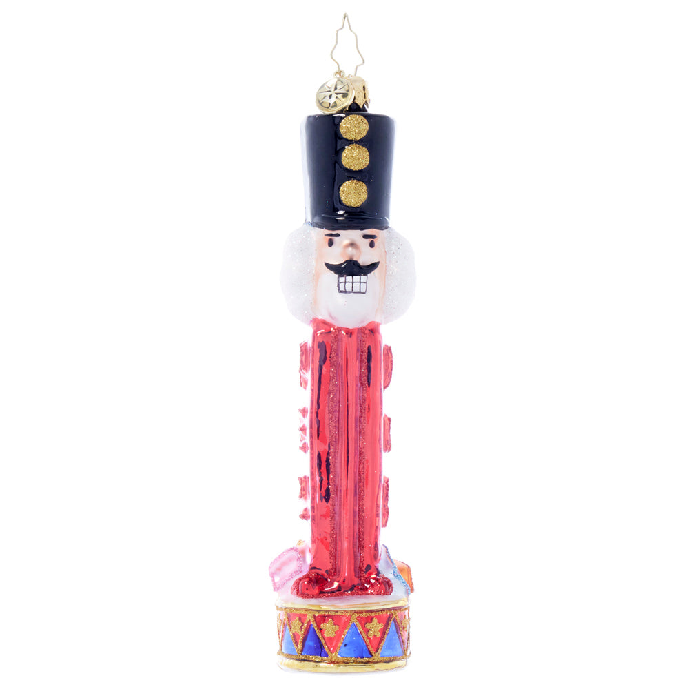 Front image - Light It Up PEZ Nutcracker - (PEZ nutcracker ornament)