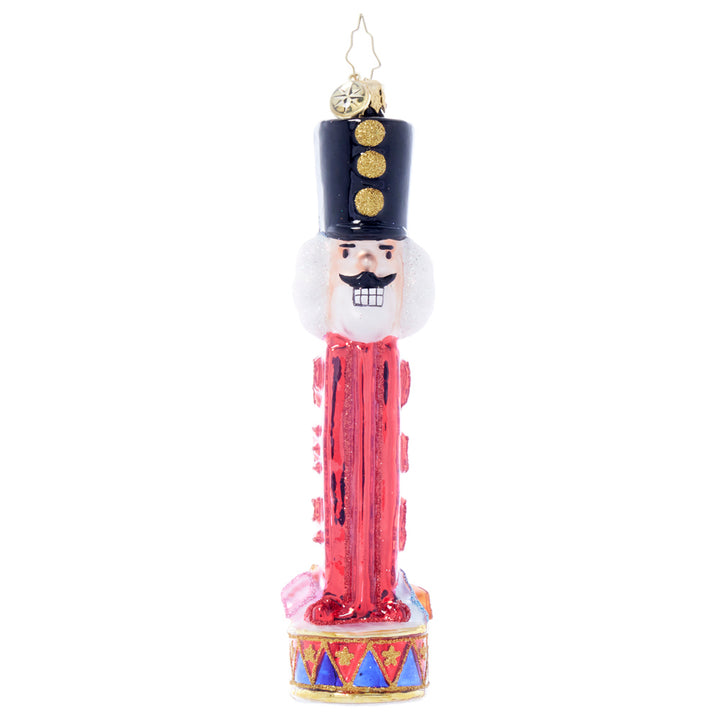 Front image - Light It Up PEZ Nutcracker - (PEZ nutcracker ornament)