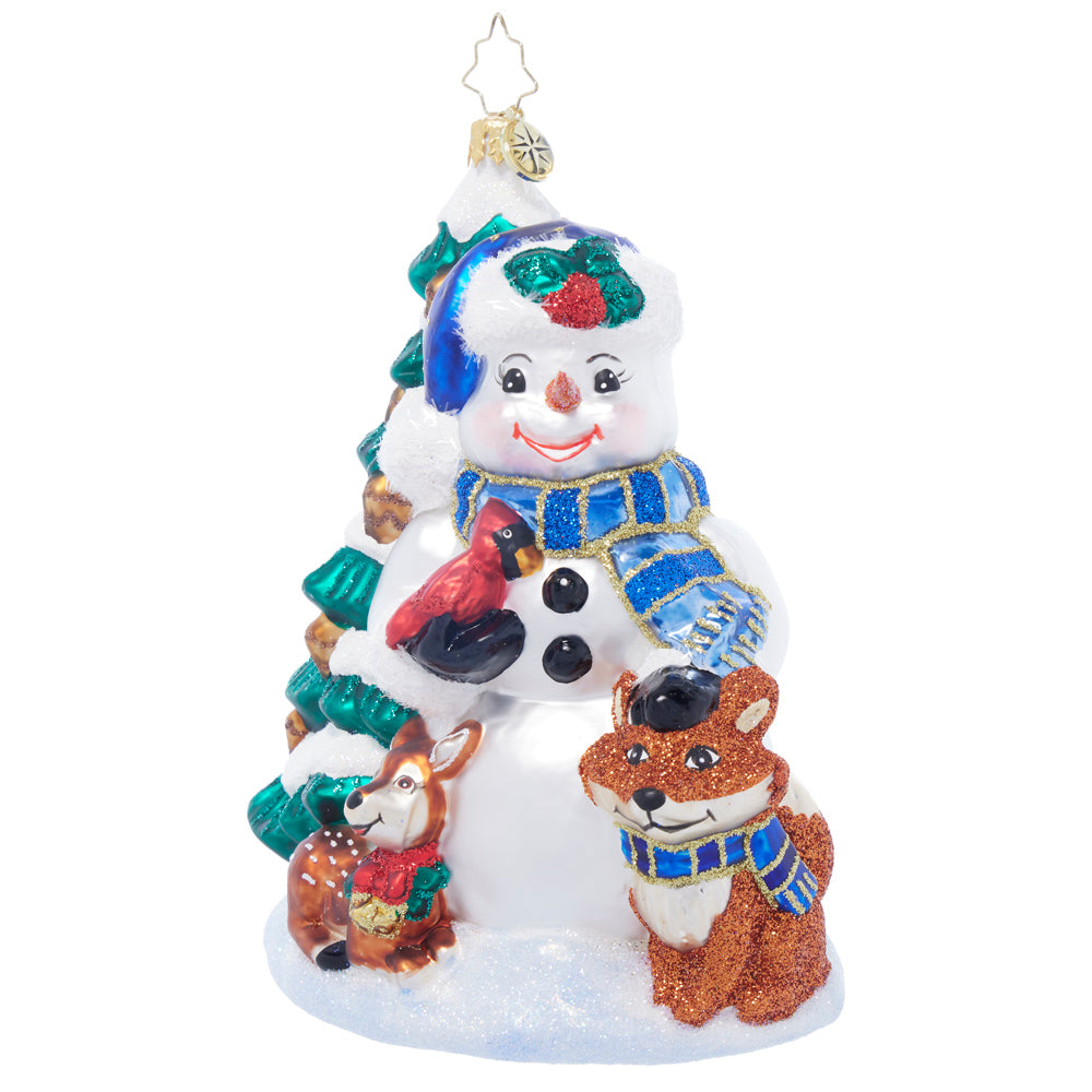 Front image - Wintery Pals - (Snowman ornament)