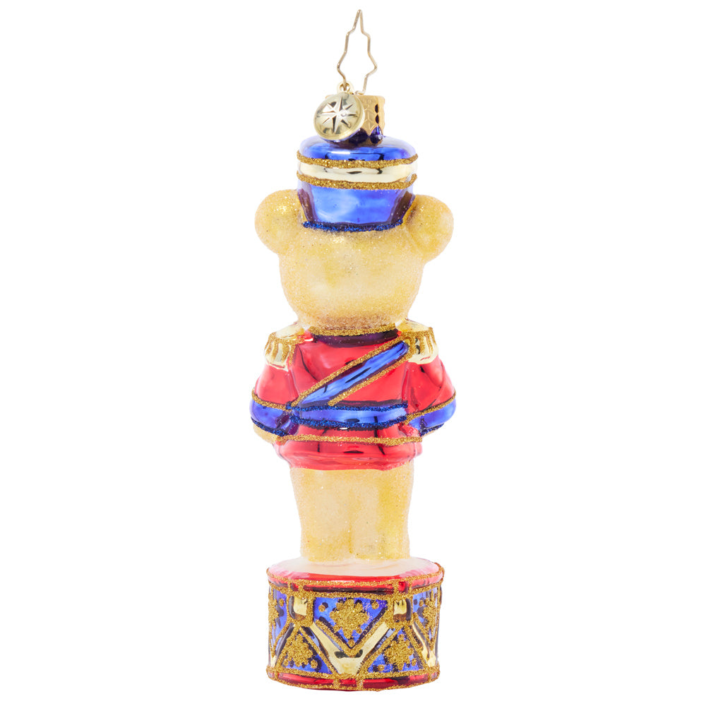 Back image - Band Master Bear - (Bear ornament)