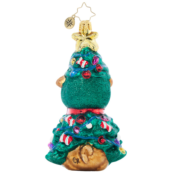 Back image - Bulldog Christmas Couture - (Dog ornament)