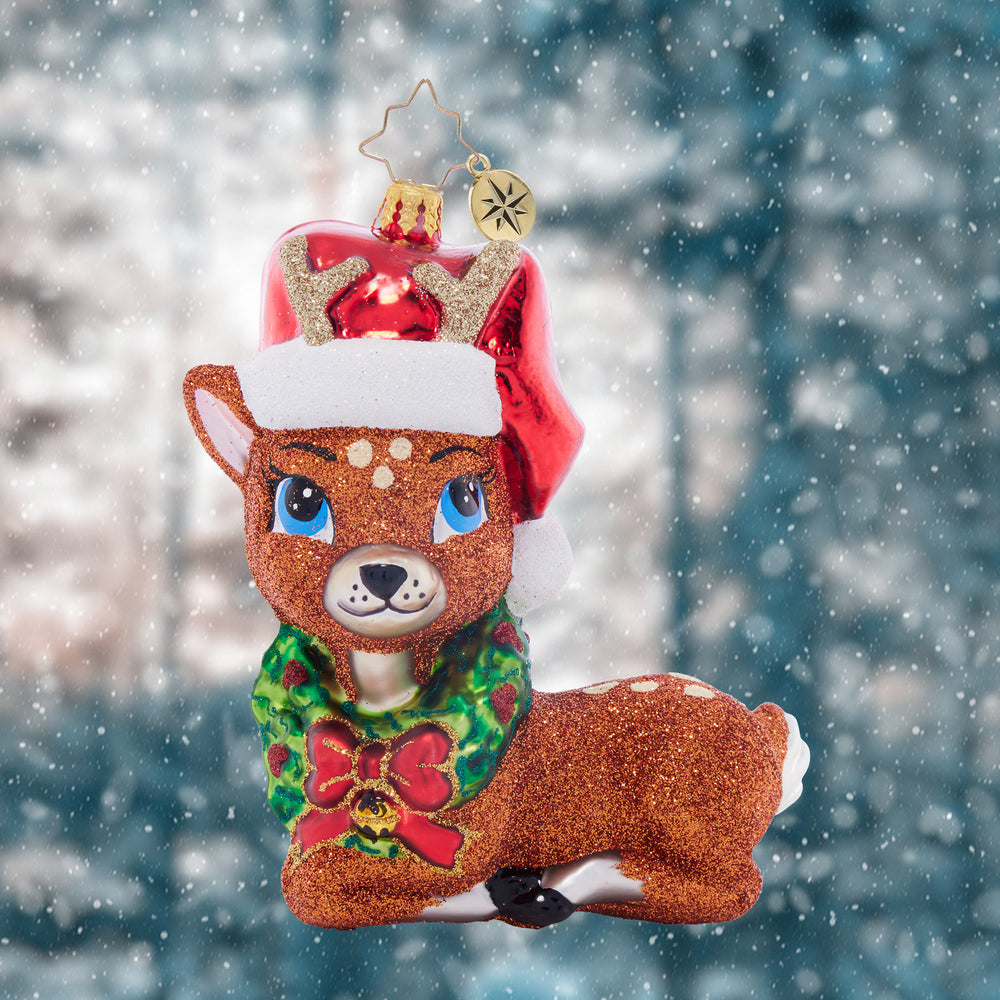 Front image - Fawning Over the Holidays - (Deer ornament)