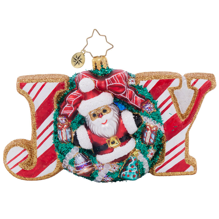 Front image - Cookie Joyful Delight - (Santa wreath ornament)