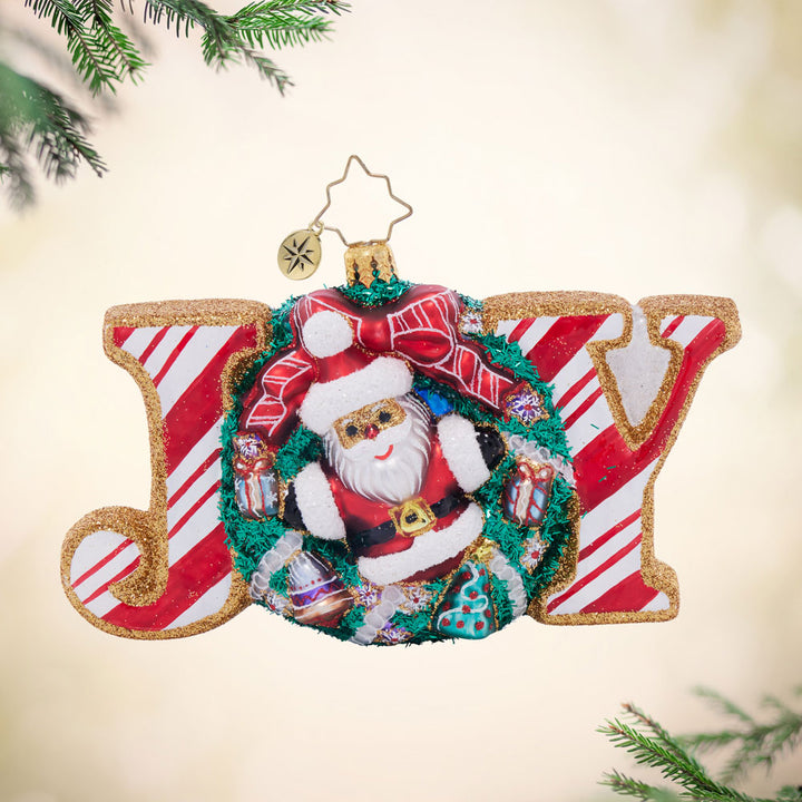 Front image - Cookie Joyful Delight - (Santa wreath ornament)