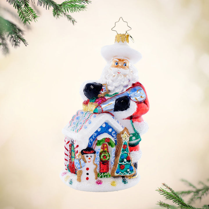 Front image - North Pole Bake Off - (Santa ornament)