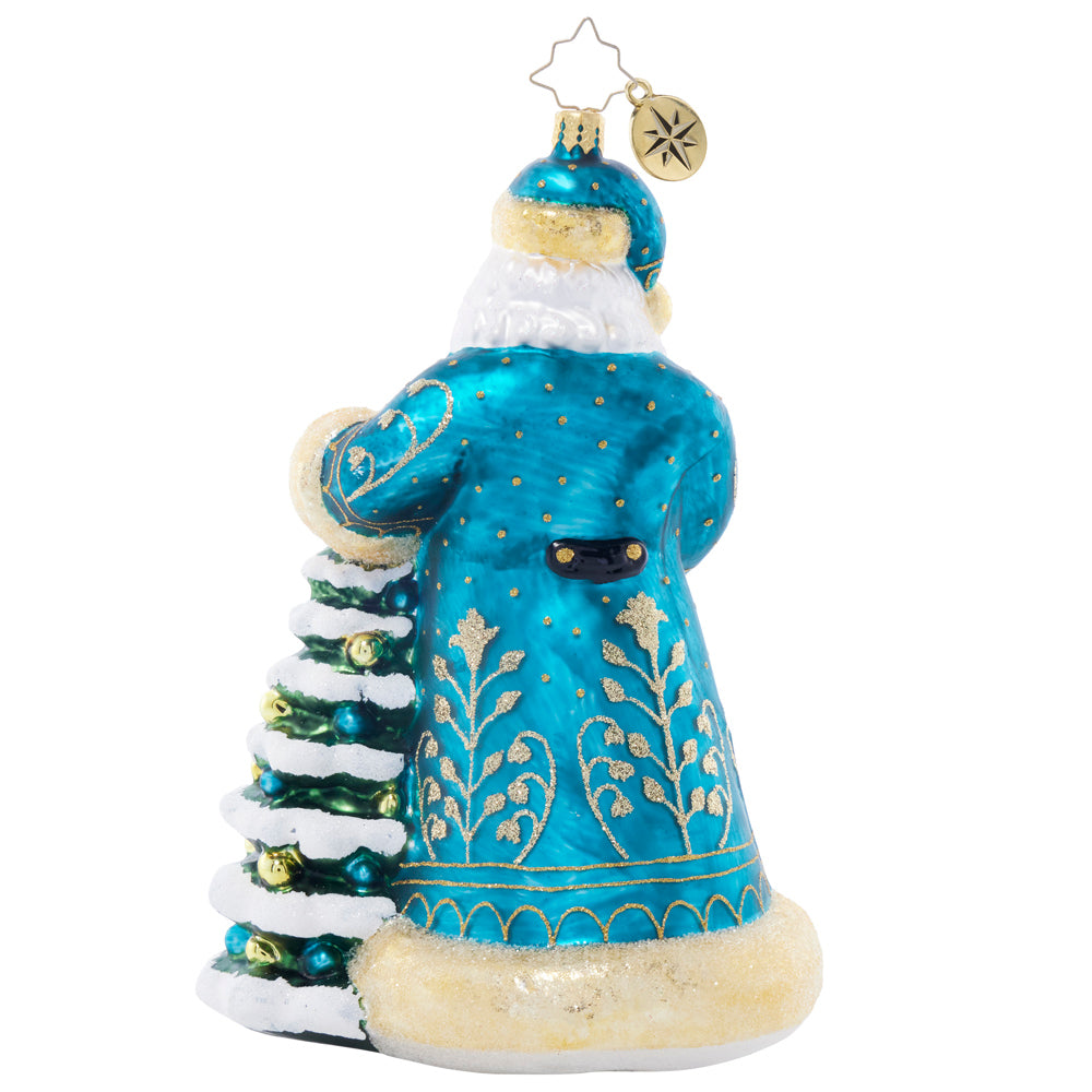 Back image - Santa's Tinsel Touch - (Santa ornament)