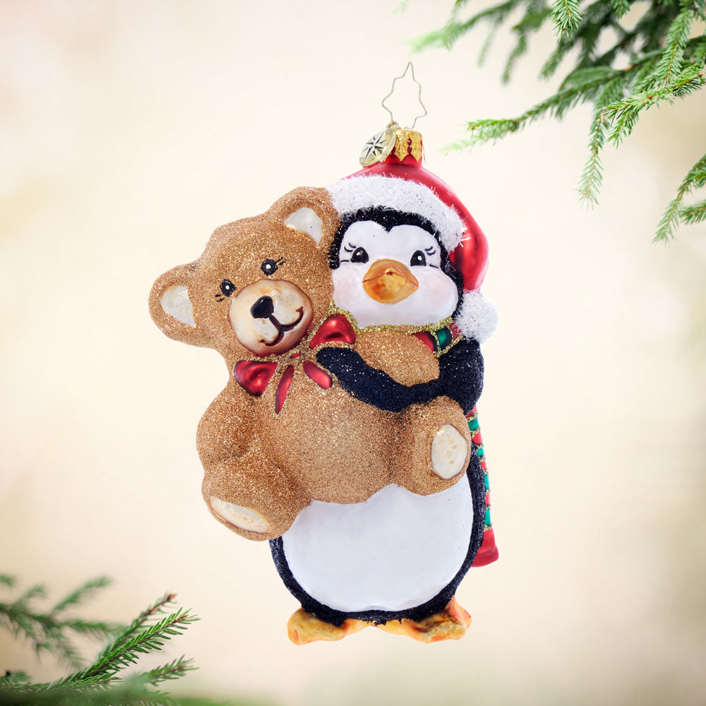 Front image - This Teddy is for You! - (Penguin ornament)