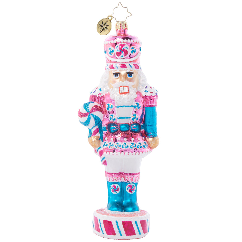 Front image - Candy Clad Sentry - (Nutcracker ornament)