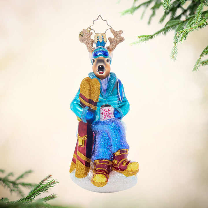Front image - Coffee Break Buck - (Deer ornament)