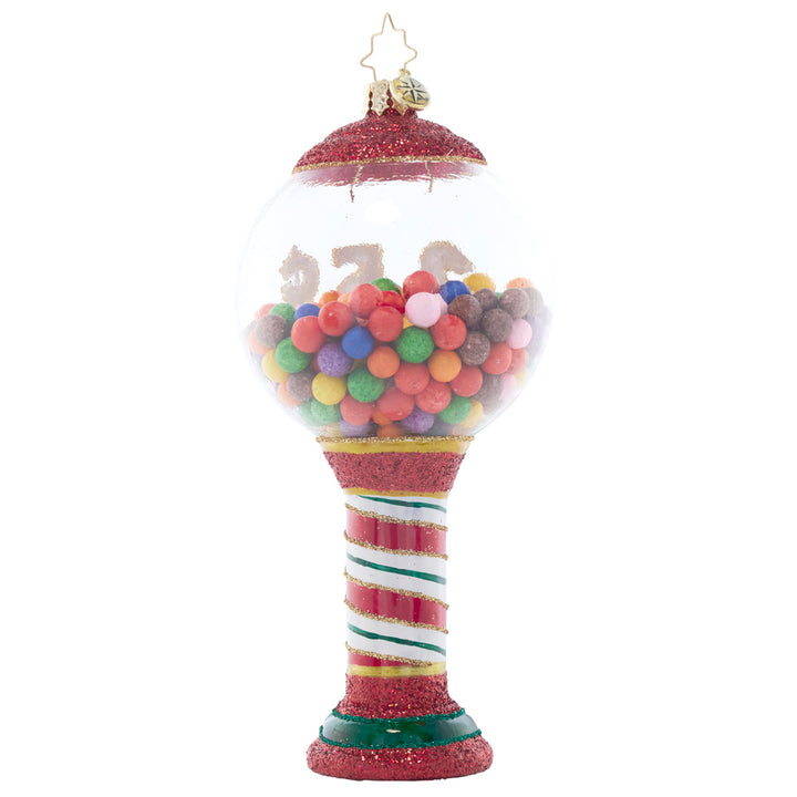 Back image - Bubblegum Bliss - (Gum ball machine ornament)