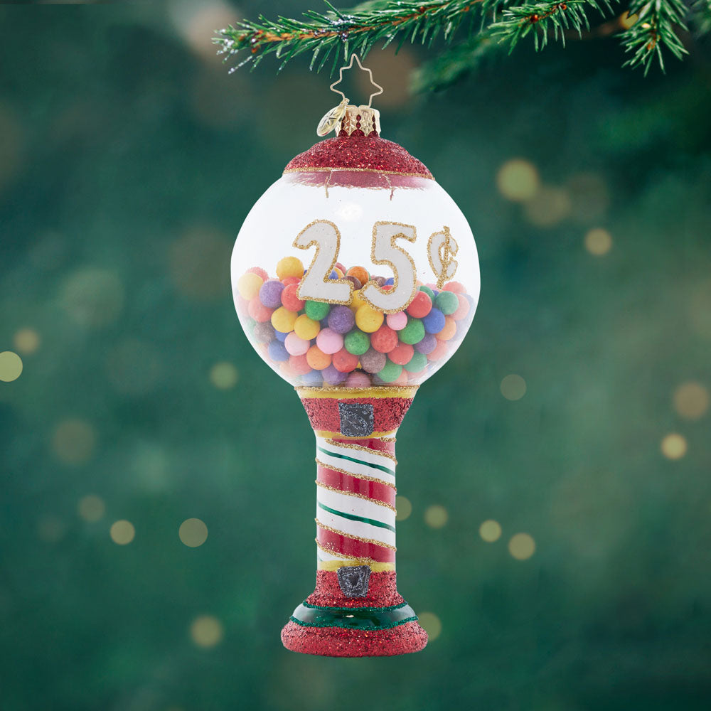 Front image - Bubblegum Bliss - (Gum ball machine ornament)