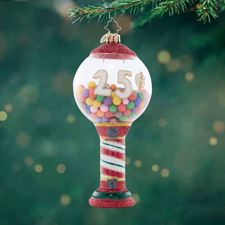 Front image - Bubblegum Bliss - (Gum ball machine ornament)