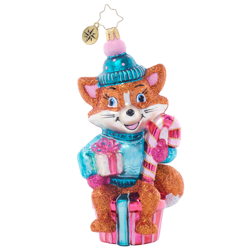 Front image - Sweater Weather Fox - (Fox ornament)