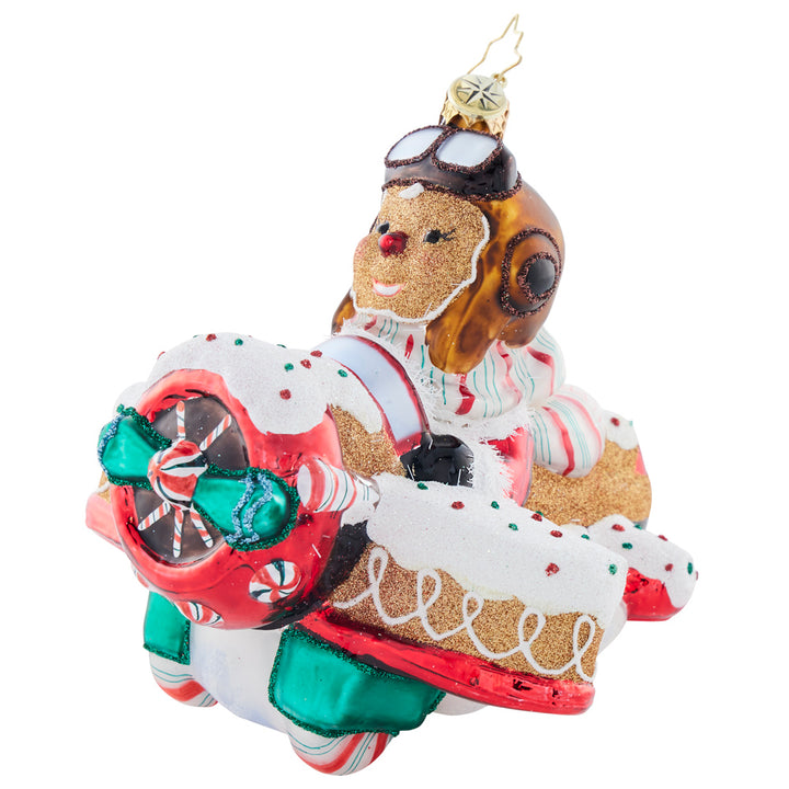 Side image - Candy Cloud Explorer - (Gingerbread in airplane ornament)
