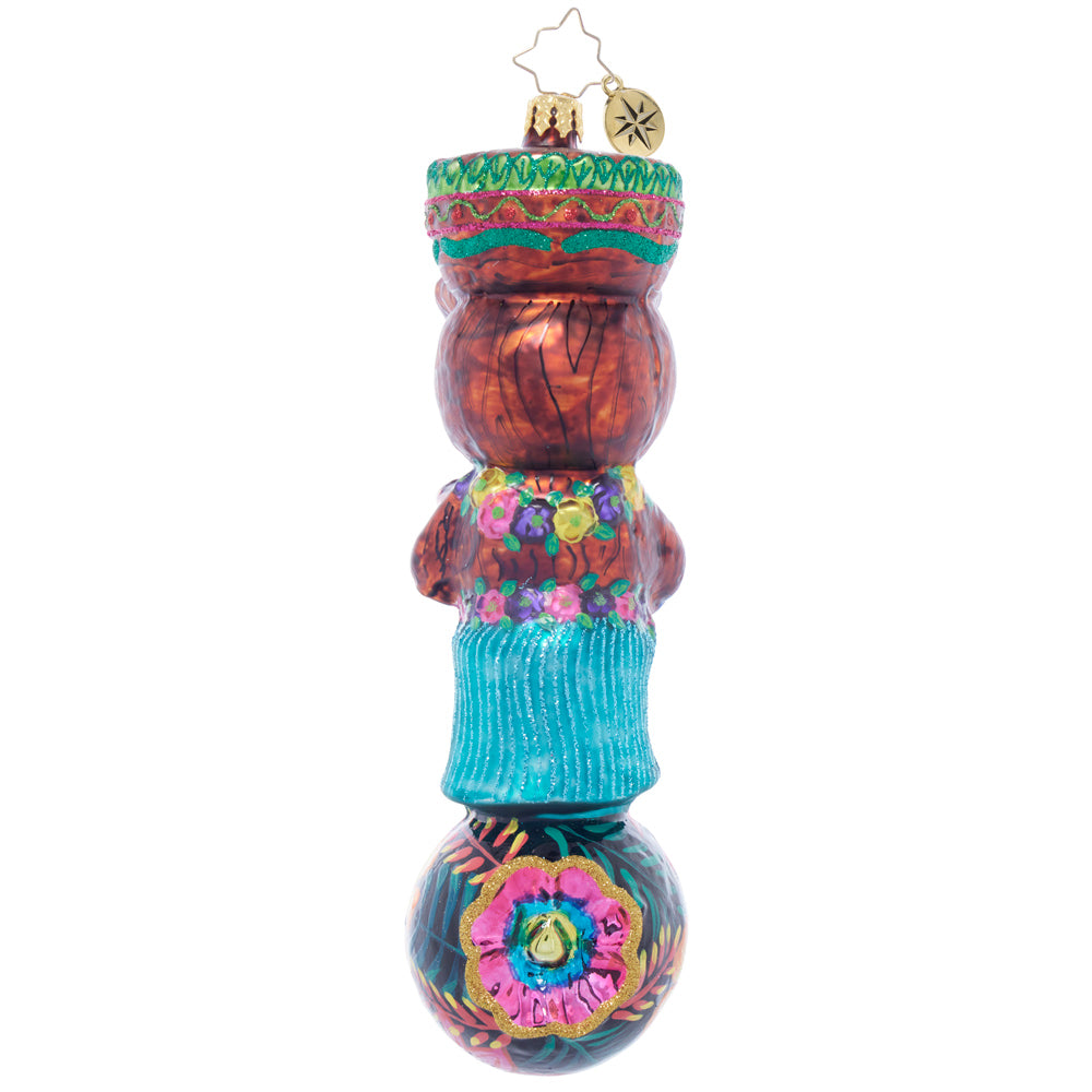 Back image - Tiki Time Serenade - (Tiki mask ornament) 