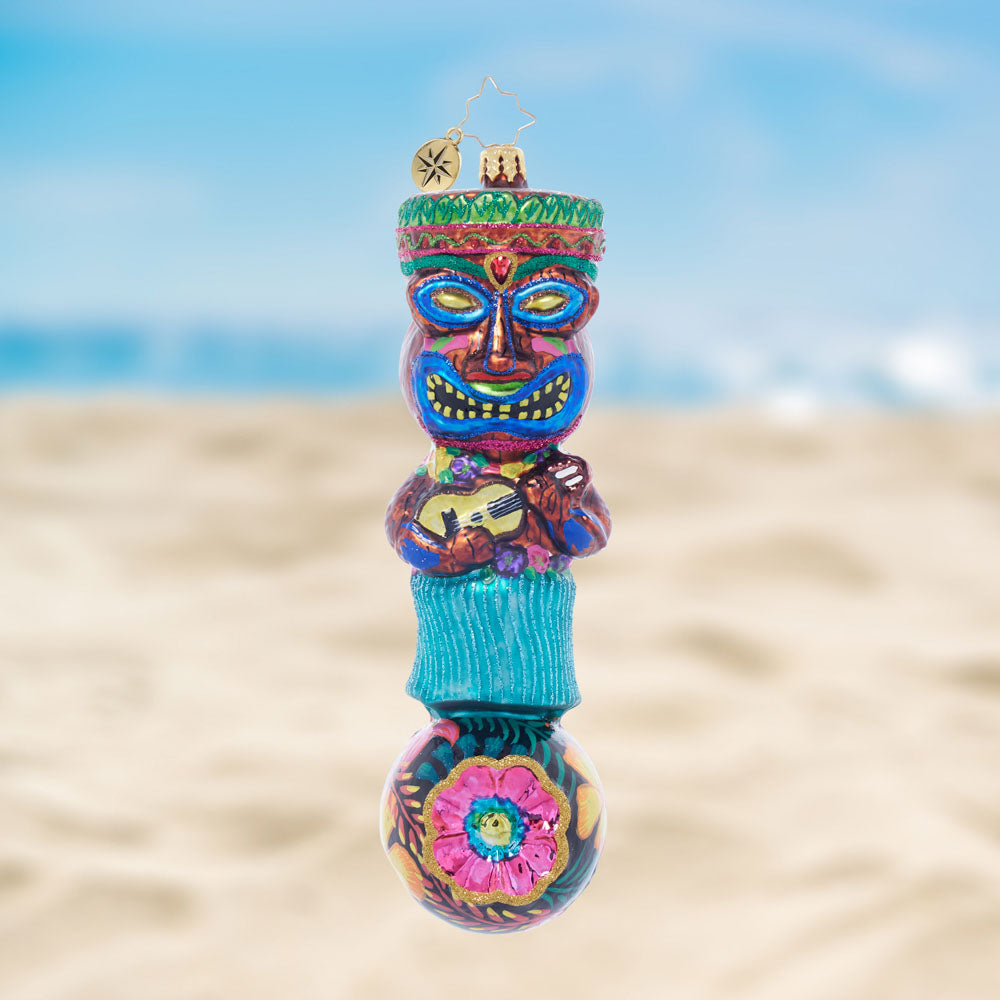 Front image - Tiki Time Serenade - (Tiki mask ornament) 