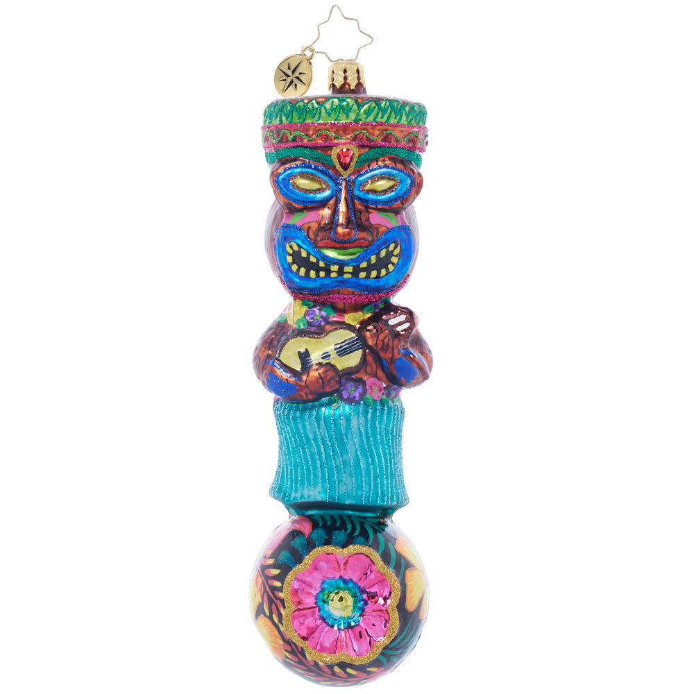 Front image - Tiki Time Serenade - (Tiki mask ornament) 