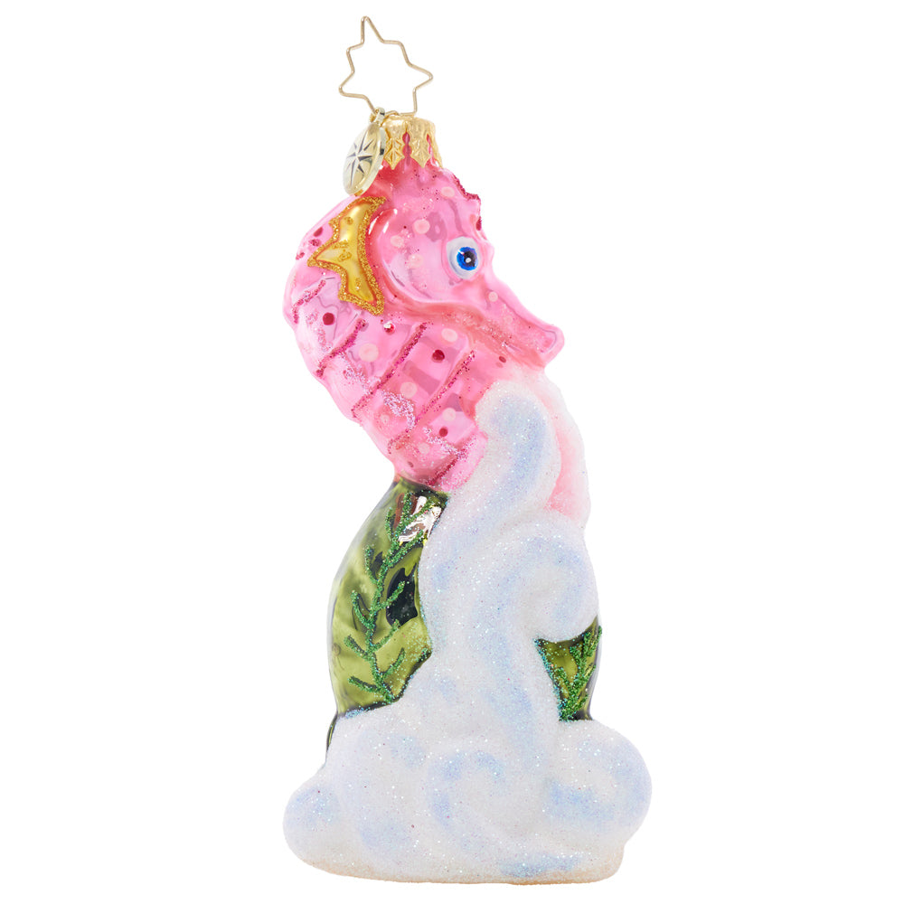 Back image - Sally Seahorse - (Seahorse ornament)