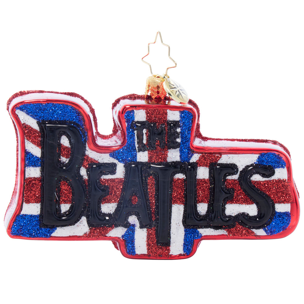 Front image - Beatles Union Jack Love - (The Beatles ornament)