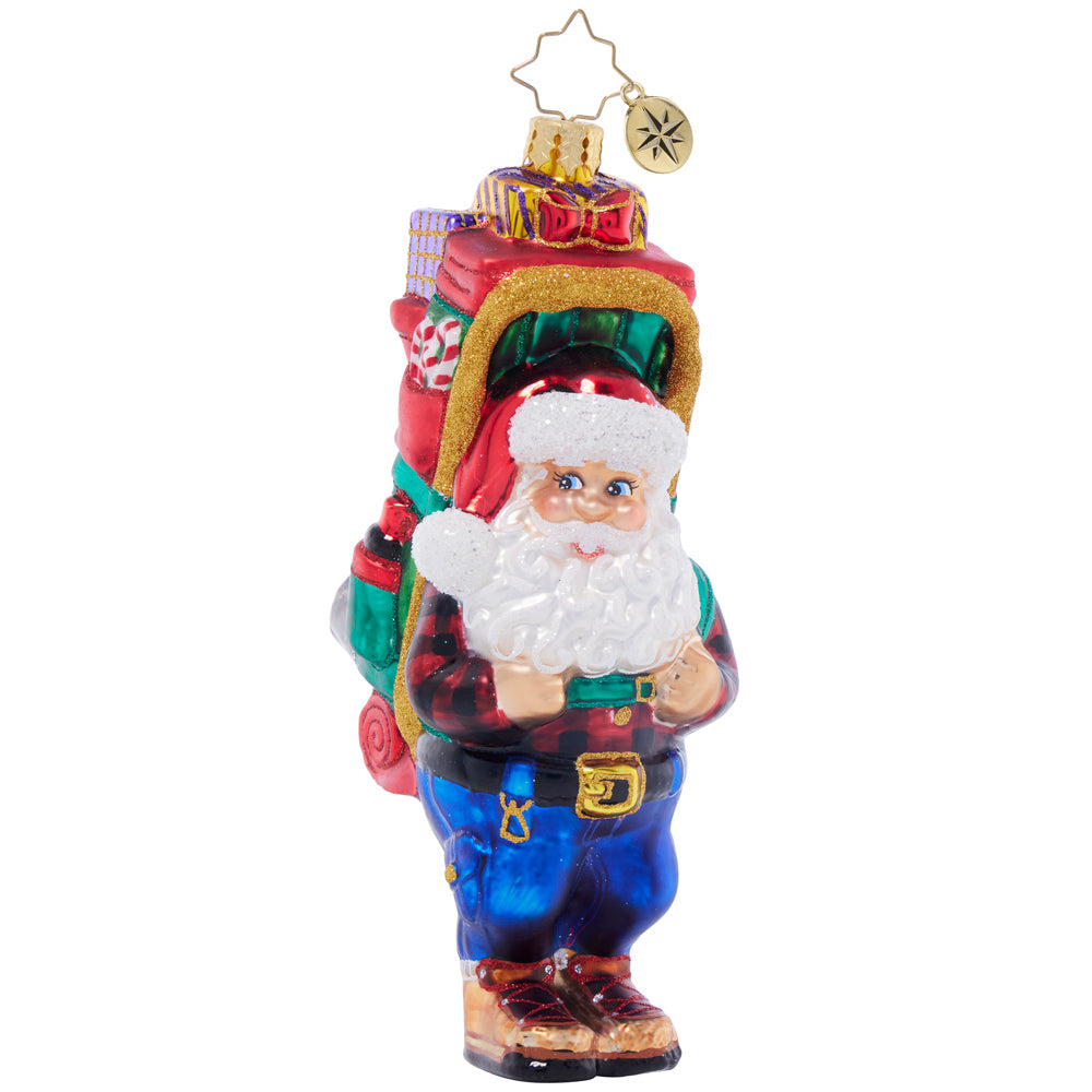 Front image - Santa's Trail Trek - (Backpacking Santa)