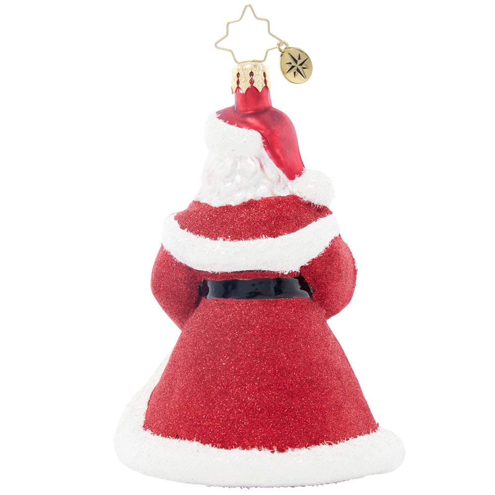 Back image - Santa's Flurry of Joy - (Santa ornament)