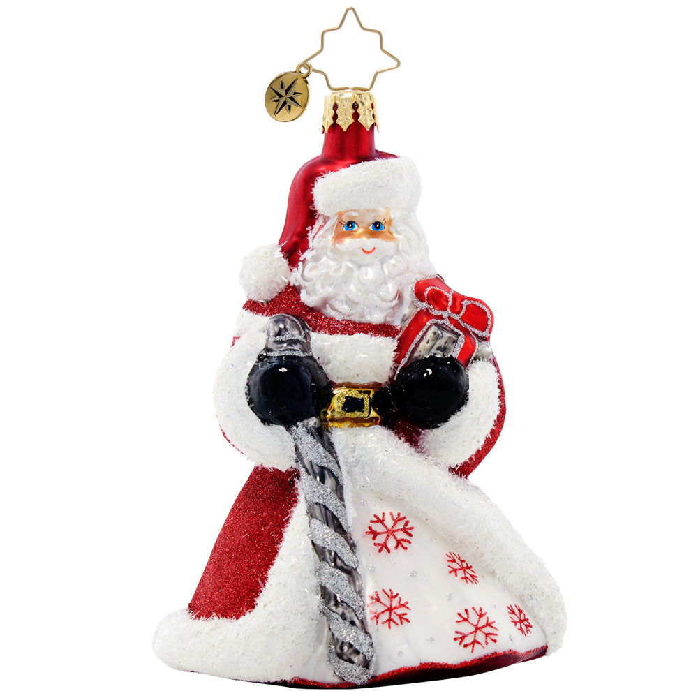 Front image - Santa's Flurry of Joy - (Santa ornament)