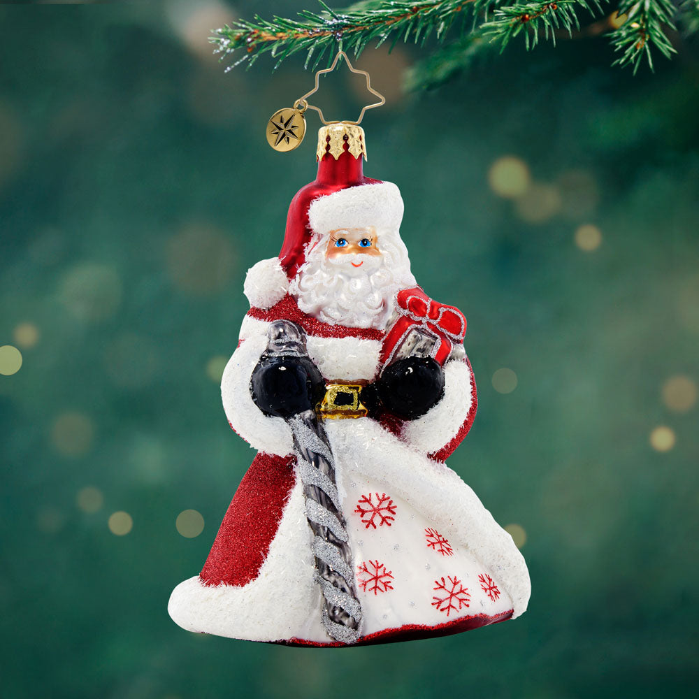 Front image - Santa's Flurry of Joy - (Santa ornament)