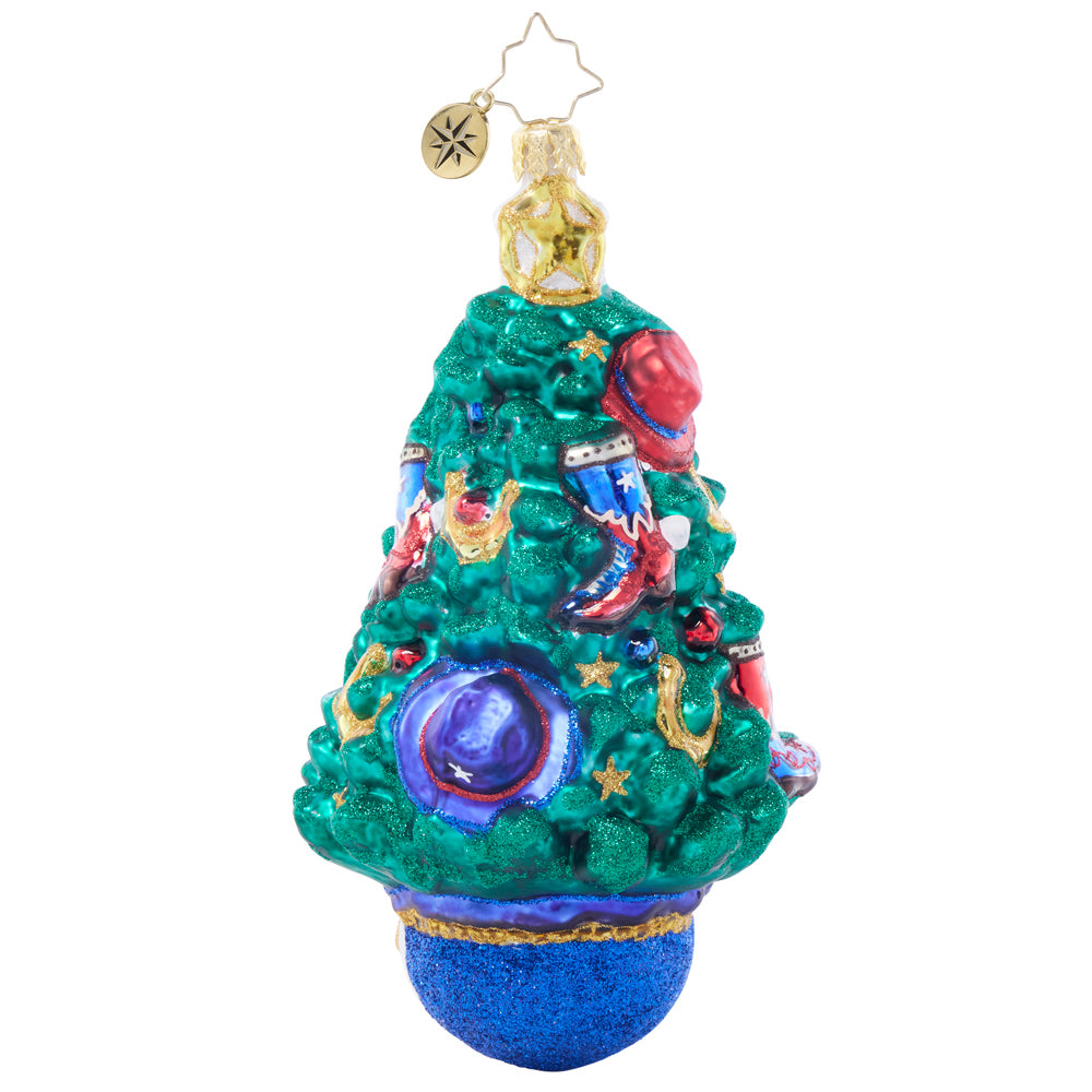 Back image - Texas Tannenbaum - (Christmas tree ornament)