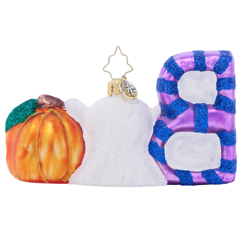 Back image - Boo-tacular Delight - (Halloween ornament)