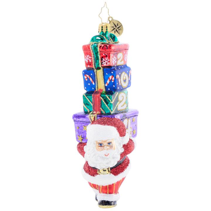 Front image - Gifts Galore for 2024 - (Dated Santa ornament)