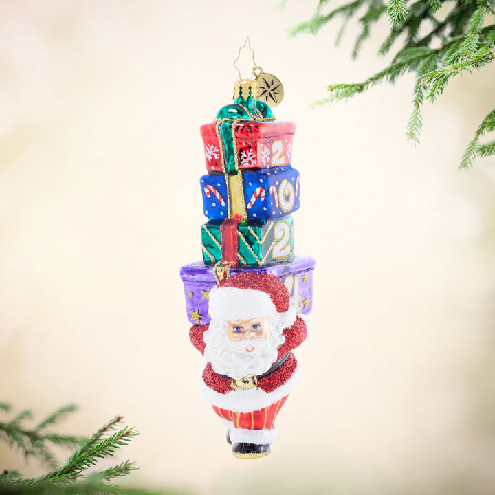 Front image - Gifts Galore for 2024 - (Dated Santa ornament)