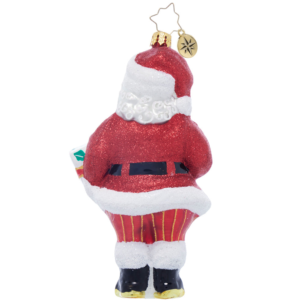 Back image - Santa's Special Gift 2024 - (Dated Santa ornament)