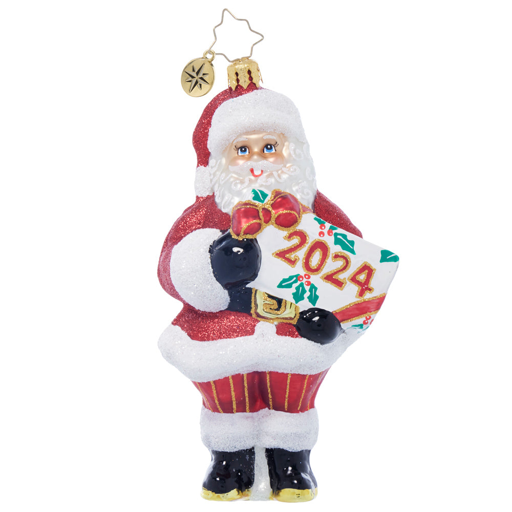 Front image - Santa's Special Gift 2024 - (Dated Santa ornament)