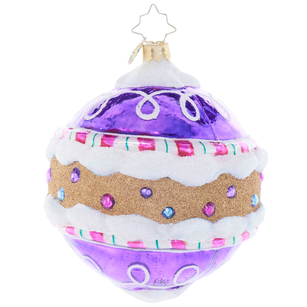 Back image - Sugary Spherical Cheer - (Gingerbread ornament)