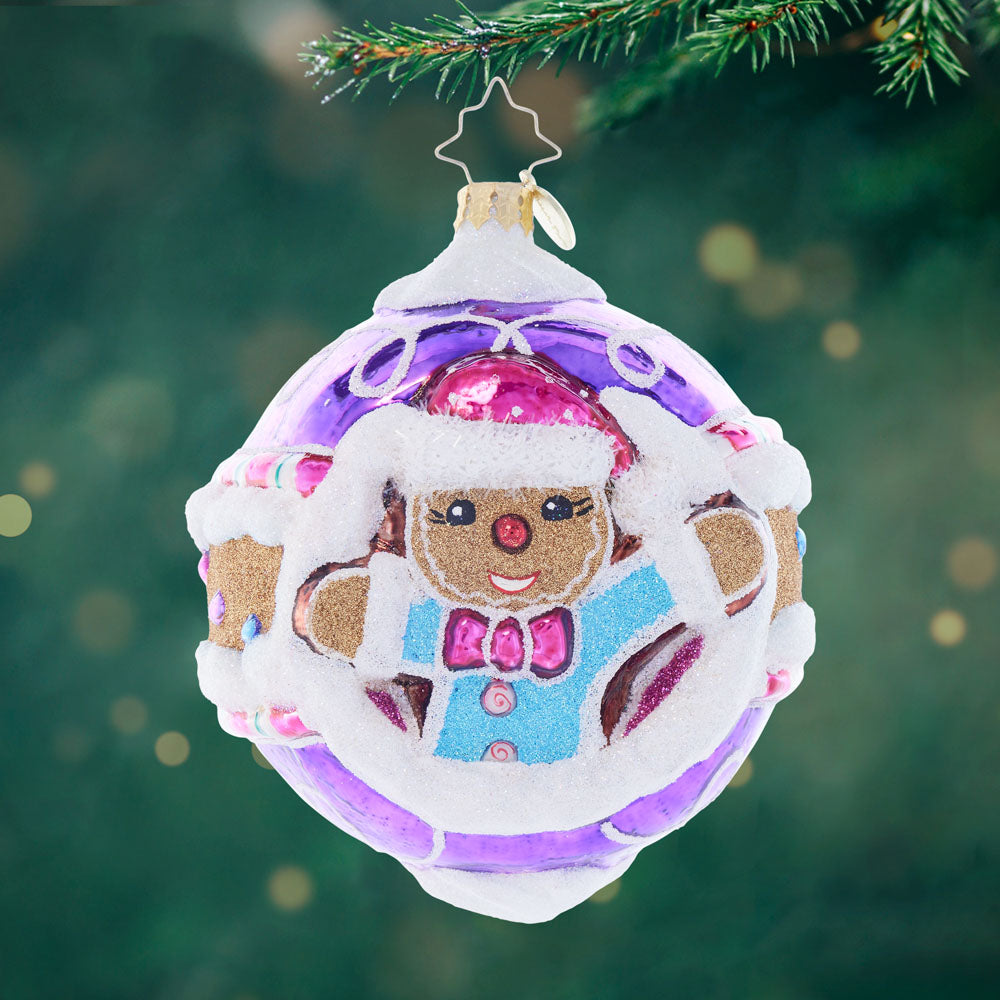 Front image - Sugary Spherical Cheer - (Gingerbread ornament)