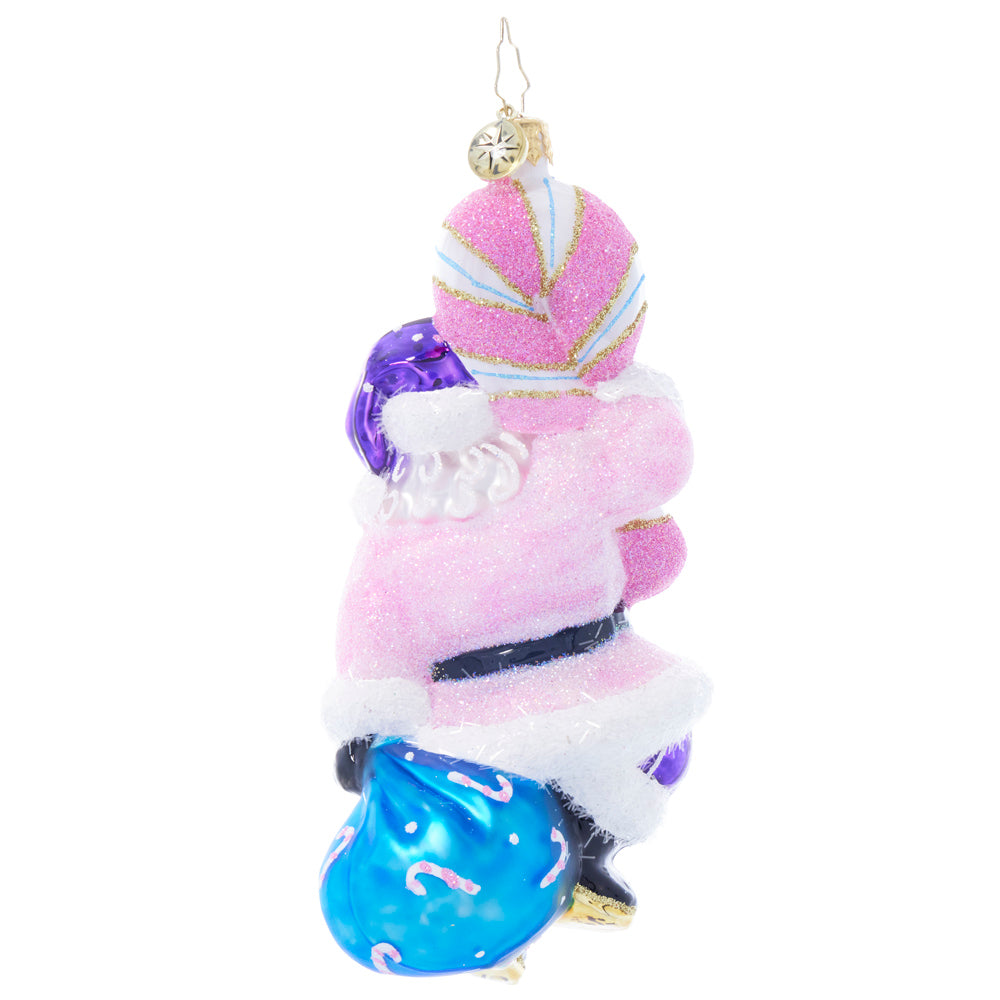 Back image - Candy Coated Claus - (Santa ornament)