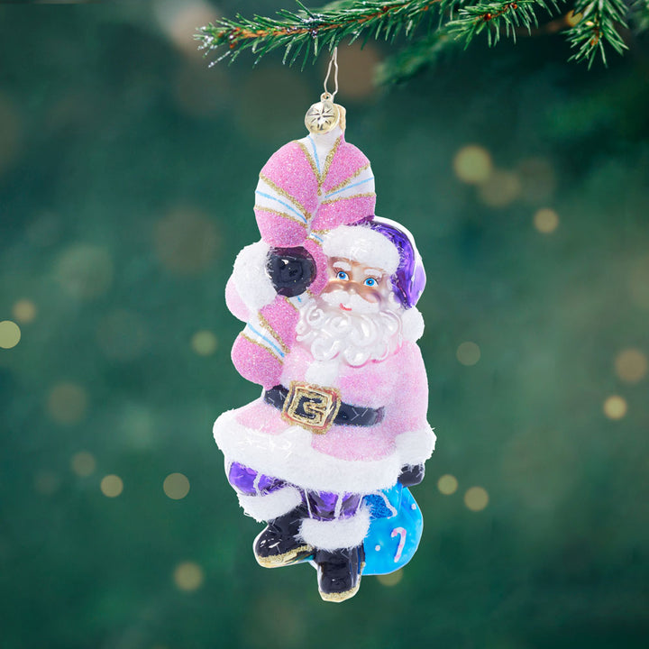 Front image - Candy Coated Claus - (Santa ornament)