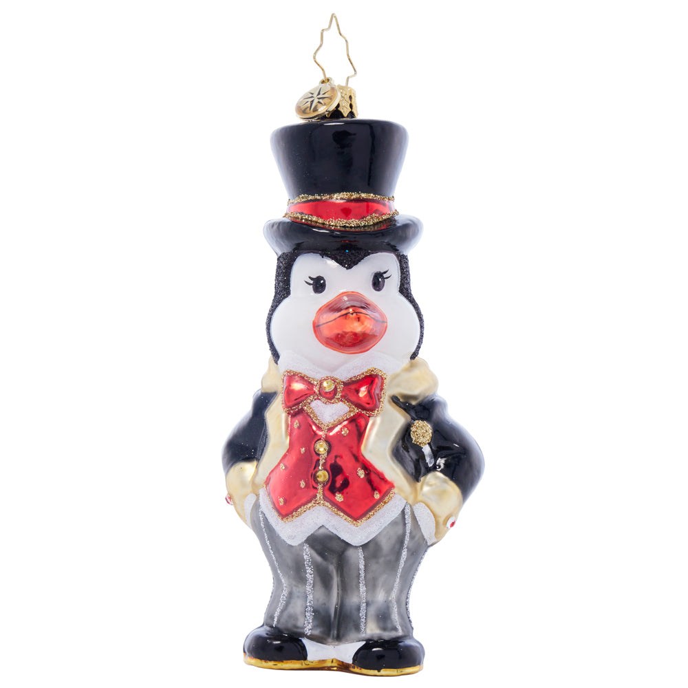 Front image - Posh Penguin Pal - (Penguin ornament)
