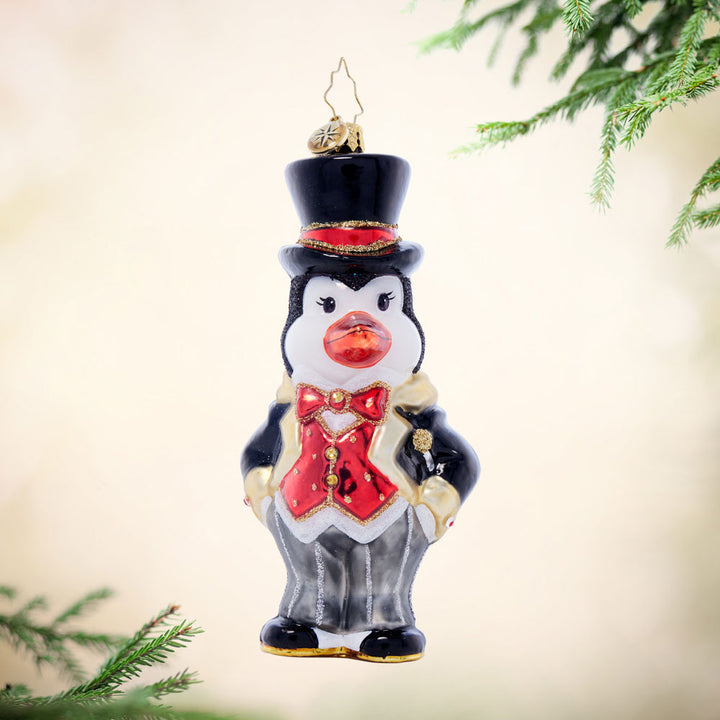 Front image - Posh Penguin Pal - (Penguin ornament)