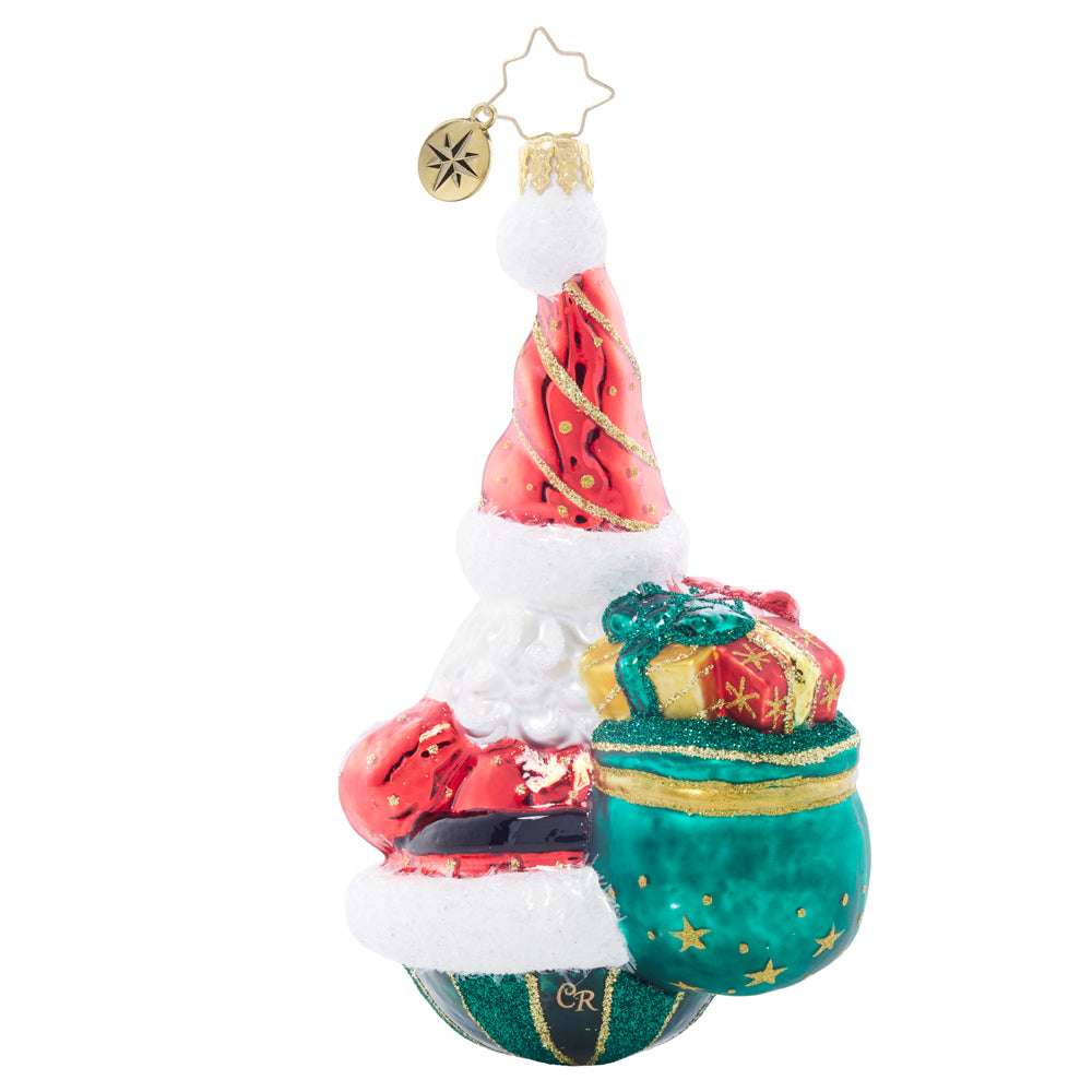 Back image- Santa's Gift Haul - (Santa ornament)
