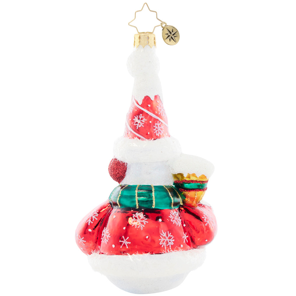 Back image - Swept Up Snowman - (Snowman ornament)