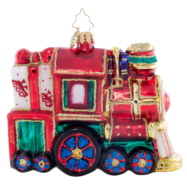 Back image - Teddy's Gift Express - (Train ornament)